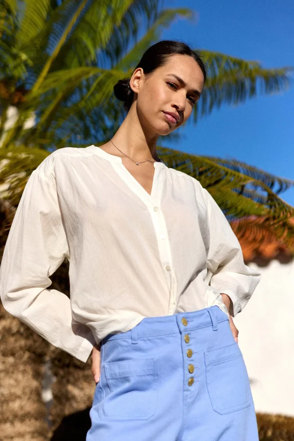 Outlet Blouse Bolia - Blanc Blouses & Chemisiers