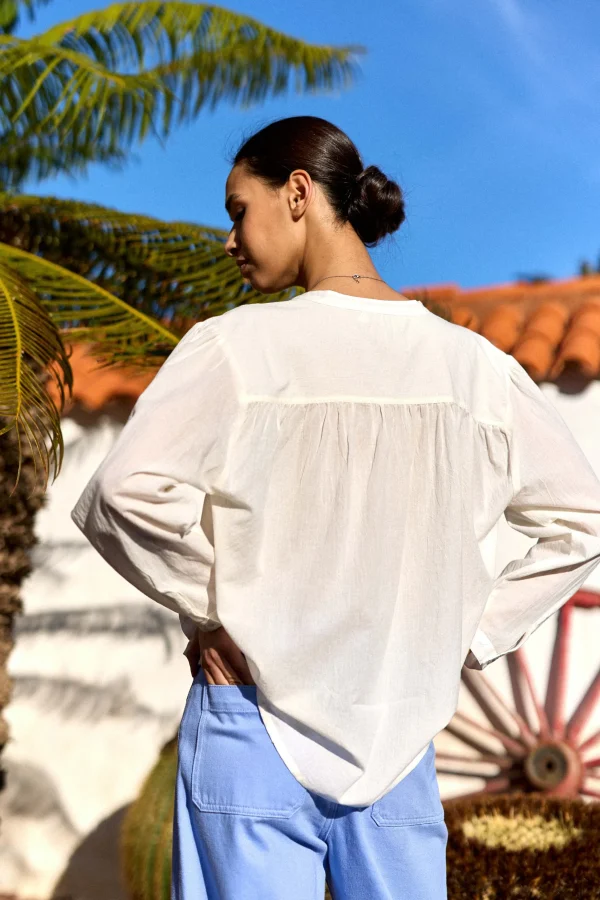 Outlet Blouse Bolia - Blanc Blouses & Chemisiers