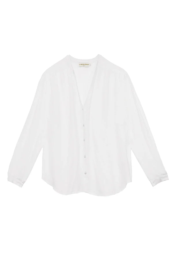 Clearance Blouse Bolia - 10-blanc Blouses & Chemisiers