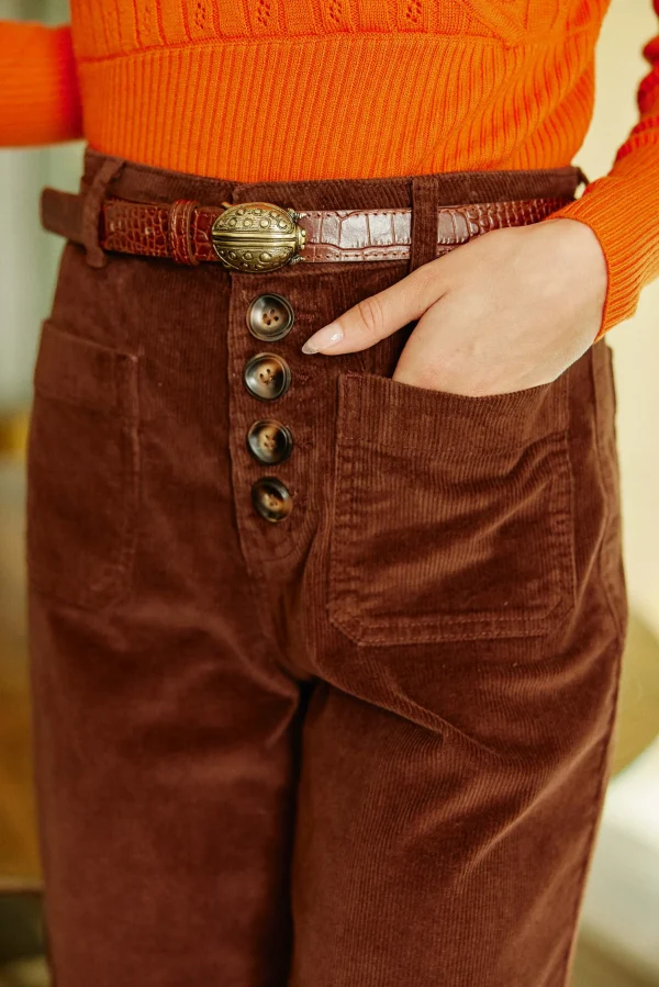 Online Ceinture Coccinelle - Marron Ceintures