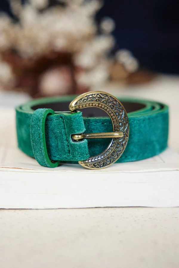 Best Ceinture cuir Vivian - Vert Ceintures