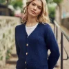 Clearance Gilet en maille Mara - Marine Mailles