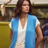 Best Gilet sans manches Marvia - Bleu Mailles