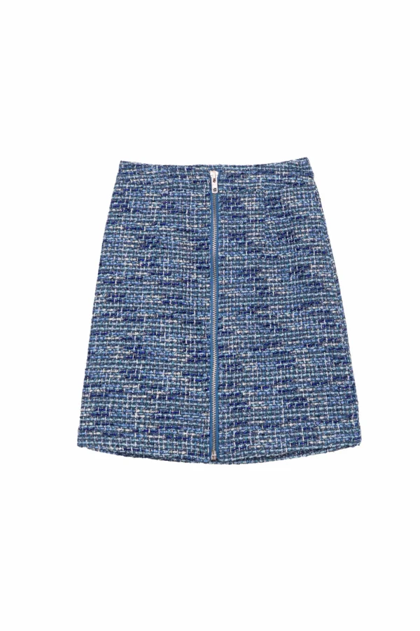 Discount Jupe en tweed Jane - Bleu Jupes & Shorts