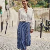 Sale Jupe midi Jendro - Géométrique bleu Jupes & Shorts