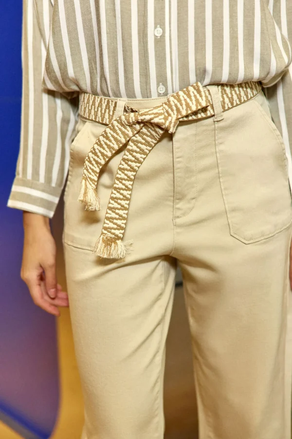 Online Pantalon droit Marisol - Beige Pantalons