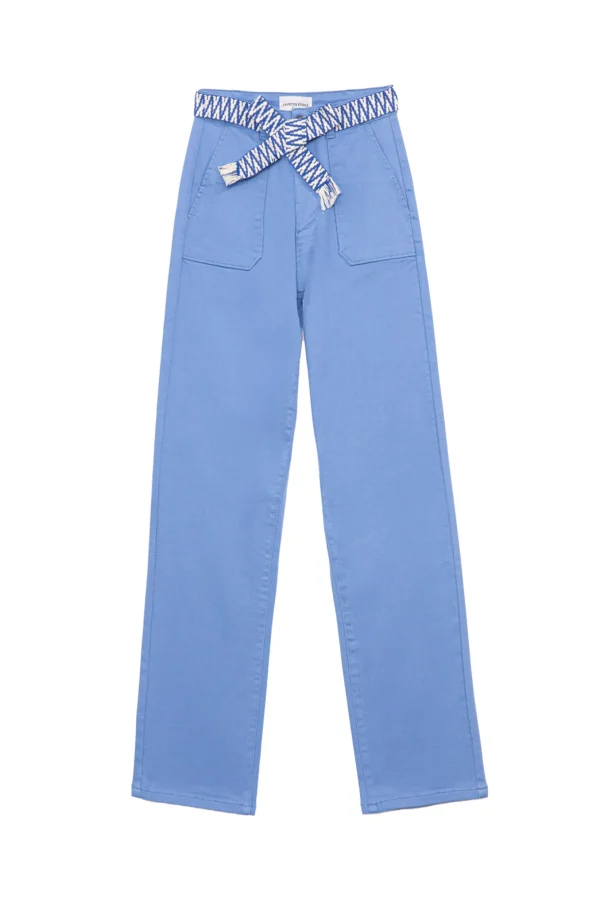 Outlet Pantalon droit Marisol - Bleu Pantalons