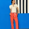 Best Pantalon droit Marisol - Orange Pantalons