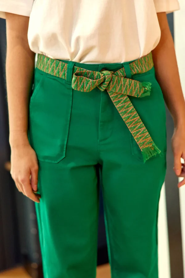 Best Pantalon droit Marisol - Vert Pantalons