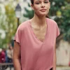 New T-shirt ample Marcelina - Vieux rose T-shirts & Tops