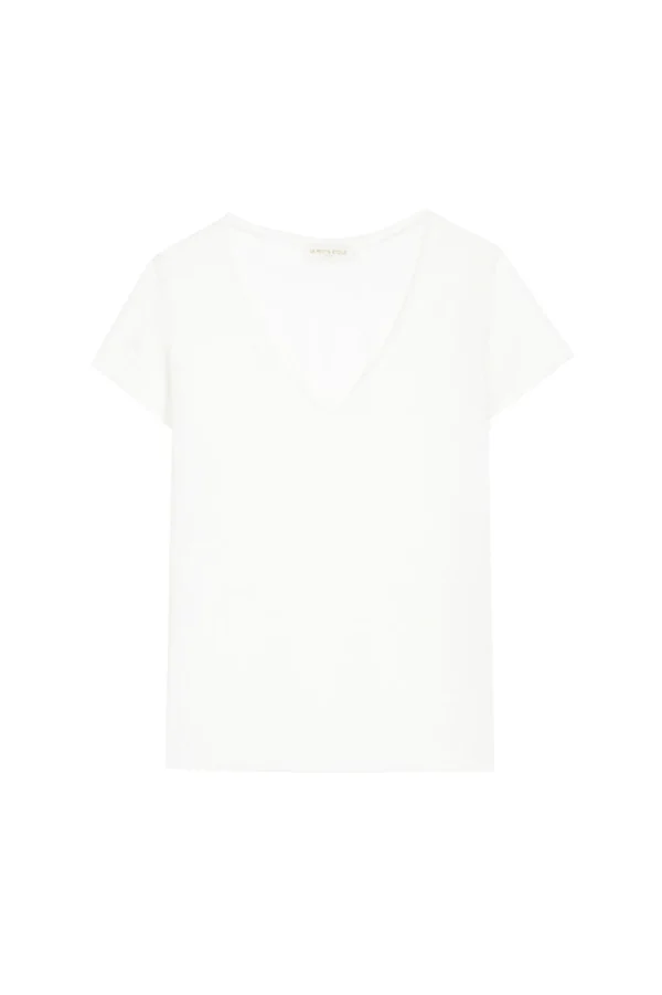 Online T-shirt col V Elvie - Blanc T-shirts & Tops