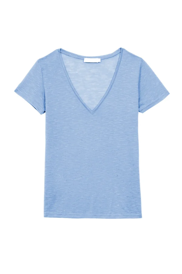 Sale T-shirt Elvie - 21-bleu Gris T-shirts & Tops