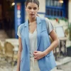 Online Veste sans manches Vidas - Bleu Vestes