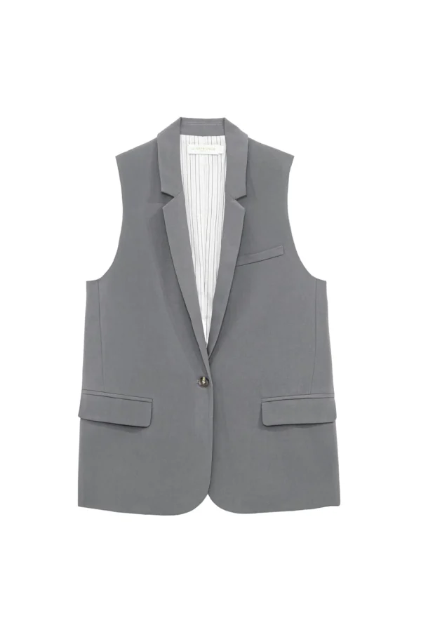 Discount Veste sans manches Vidas - Gris Vestes